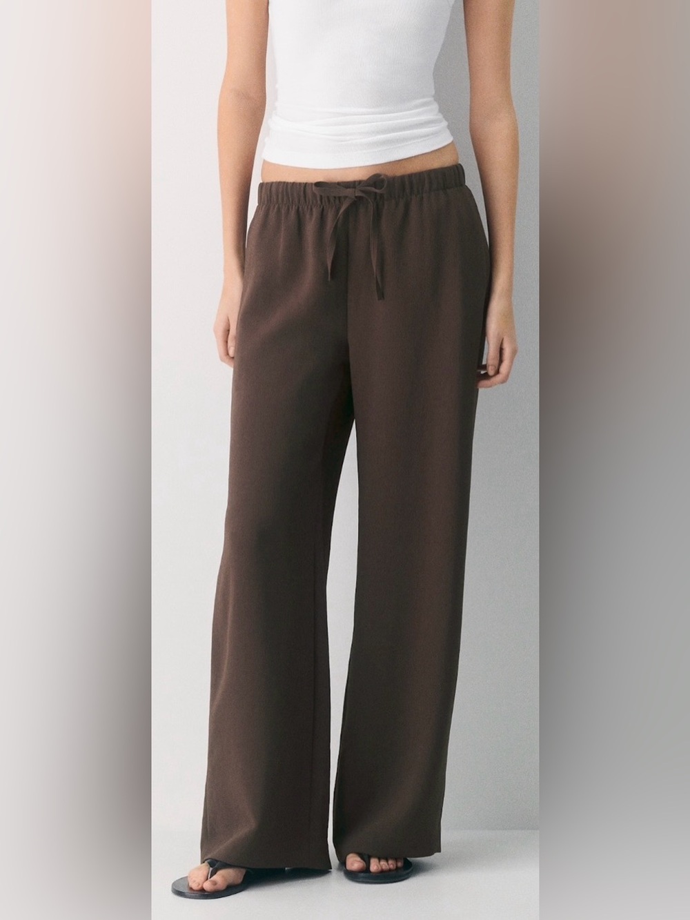 Aritzia Wilfred Lodge Pant – Rich Mocha Brown (2XS) 🤎 Never Worn, Tags Removed